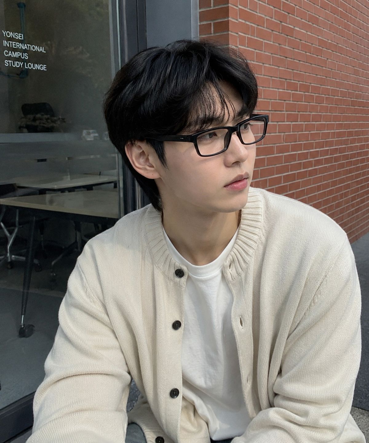 콜릿(KOLEAT) 블랙 긱시크 사각 뿔테 남녀공용 데일리 코디 패션안경테 [BSHR]