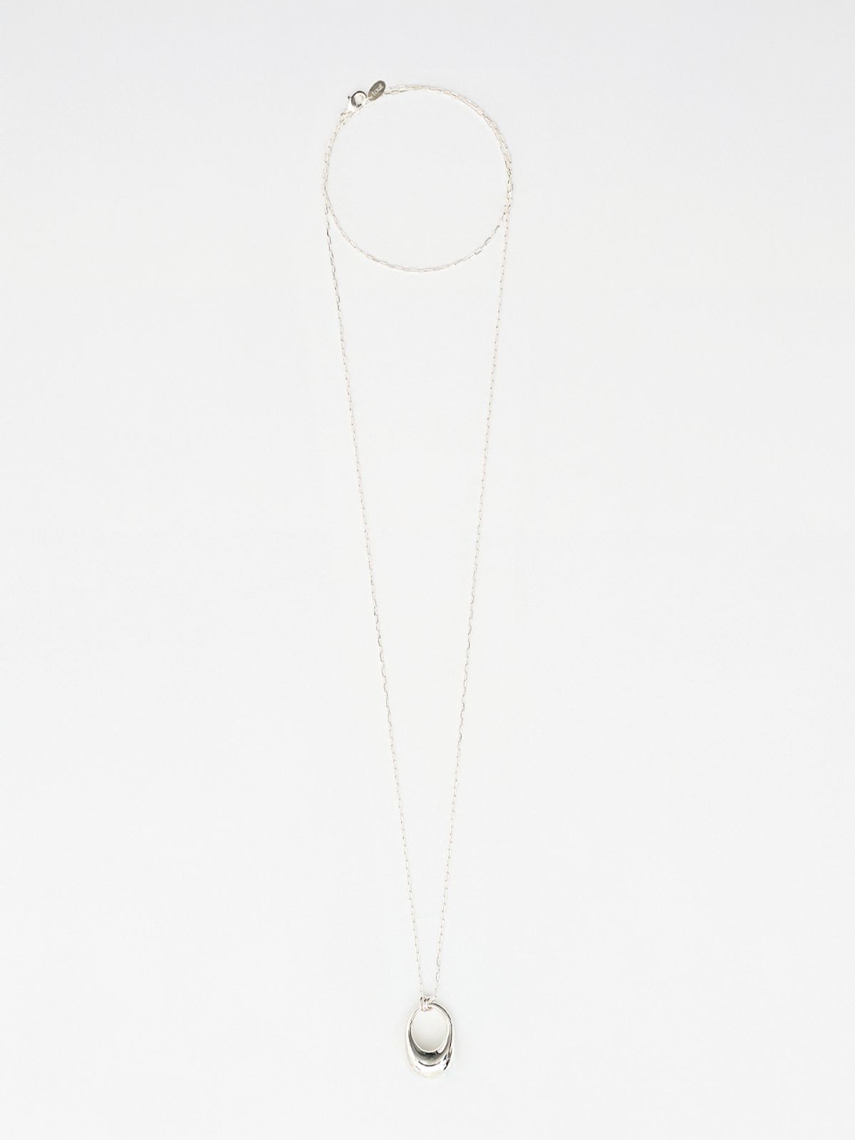 토우트(TOUT) silver oval long necklace