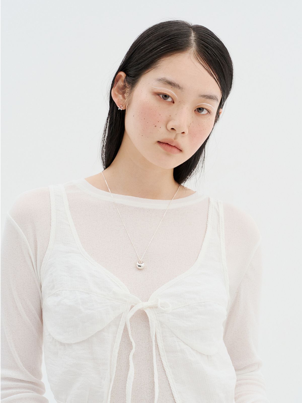 토우트(TOUT) silver round necklace