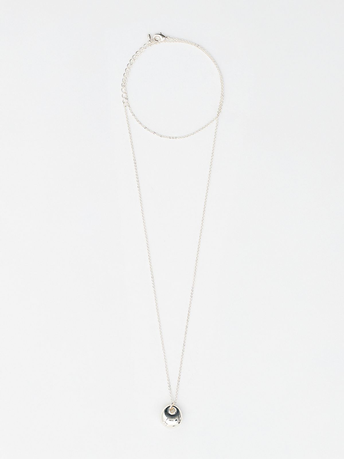 토우트(TOUT) silver round necklace