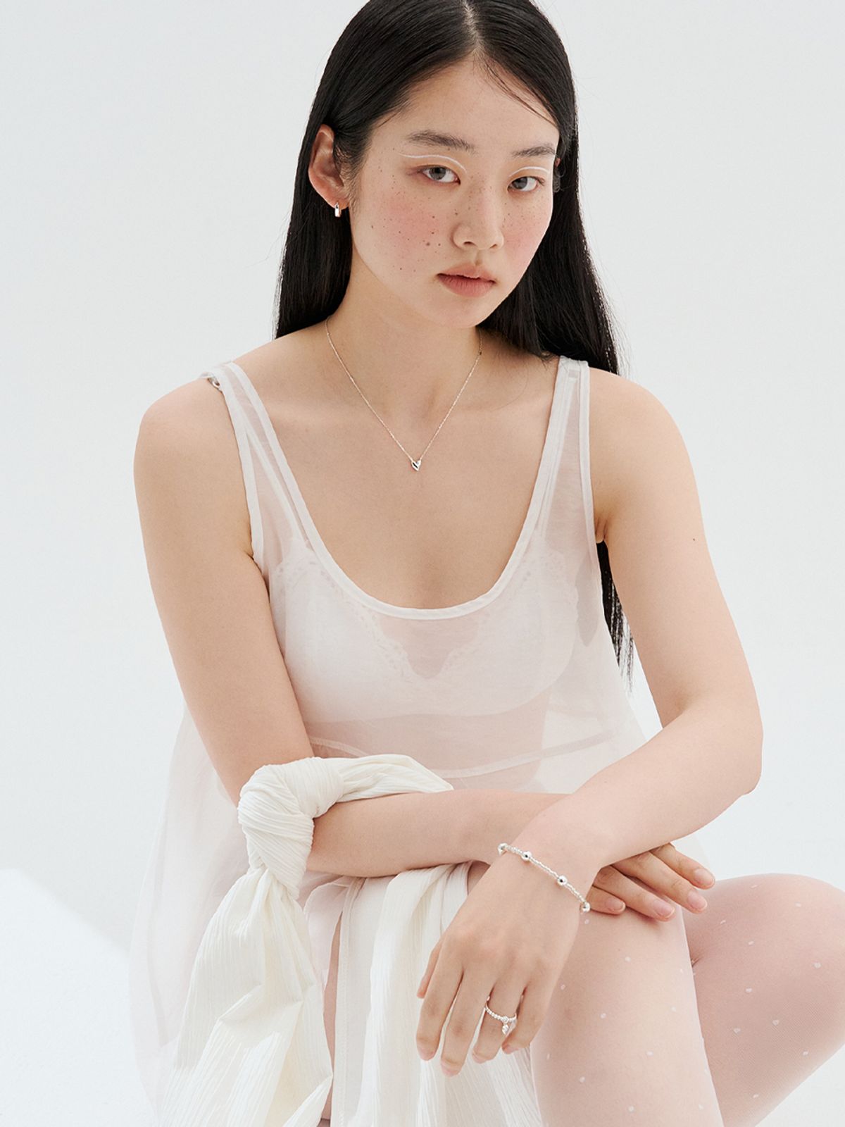 토우트(TOUT) heart necklace 925 silver
