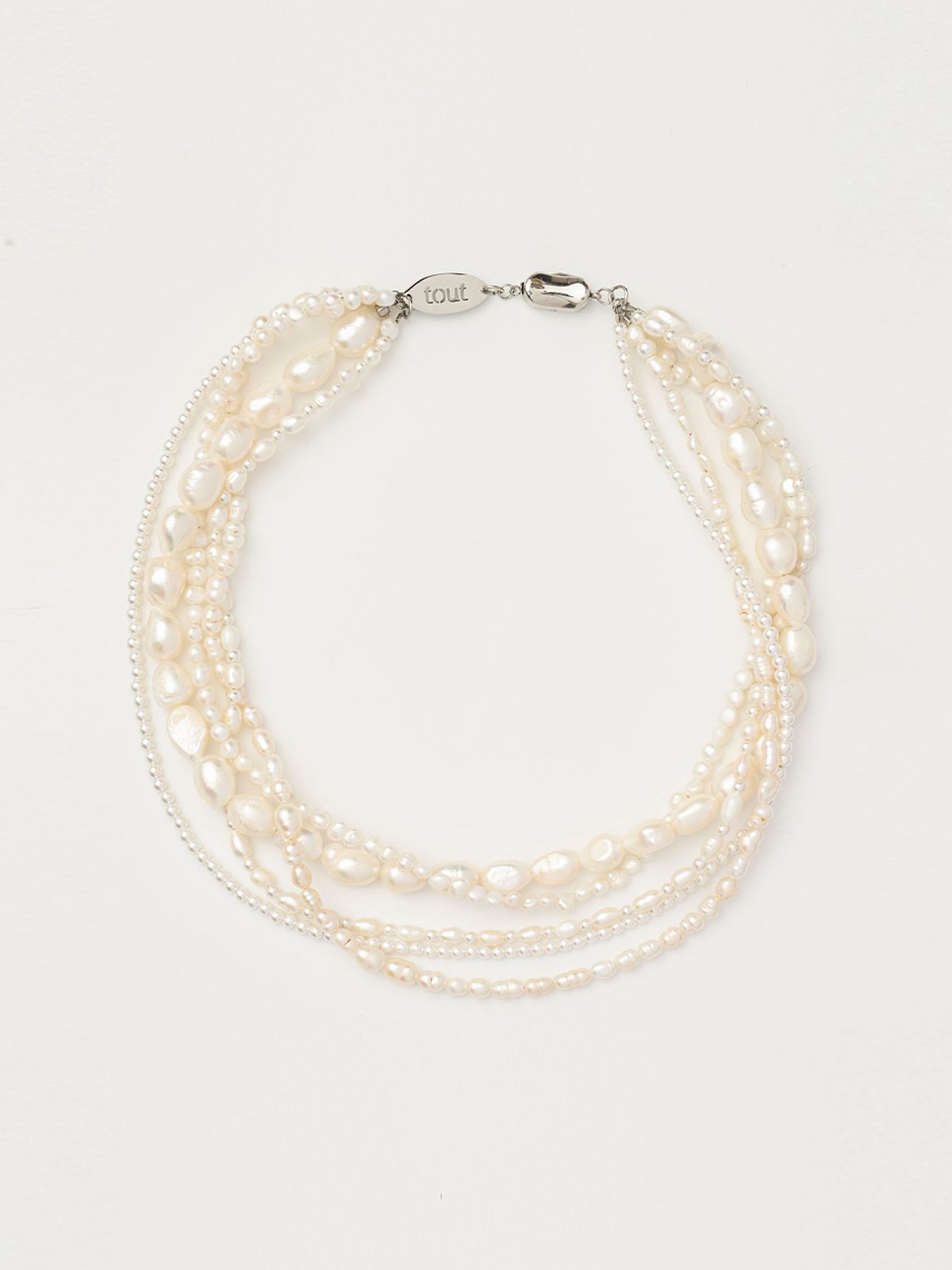 토우트(TOUT) 5 layered pearl necklace