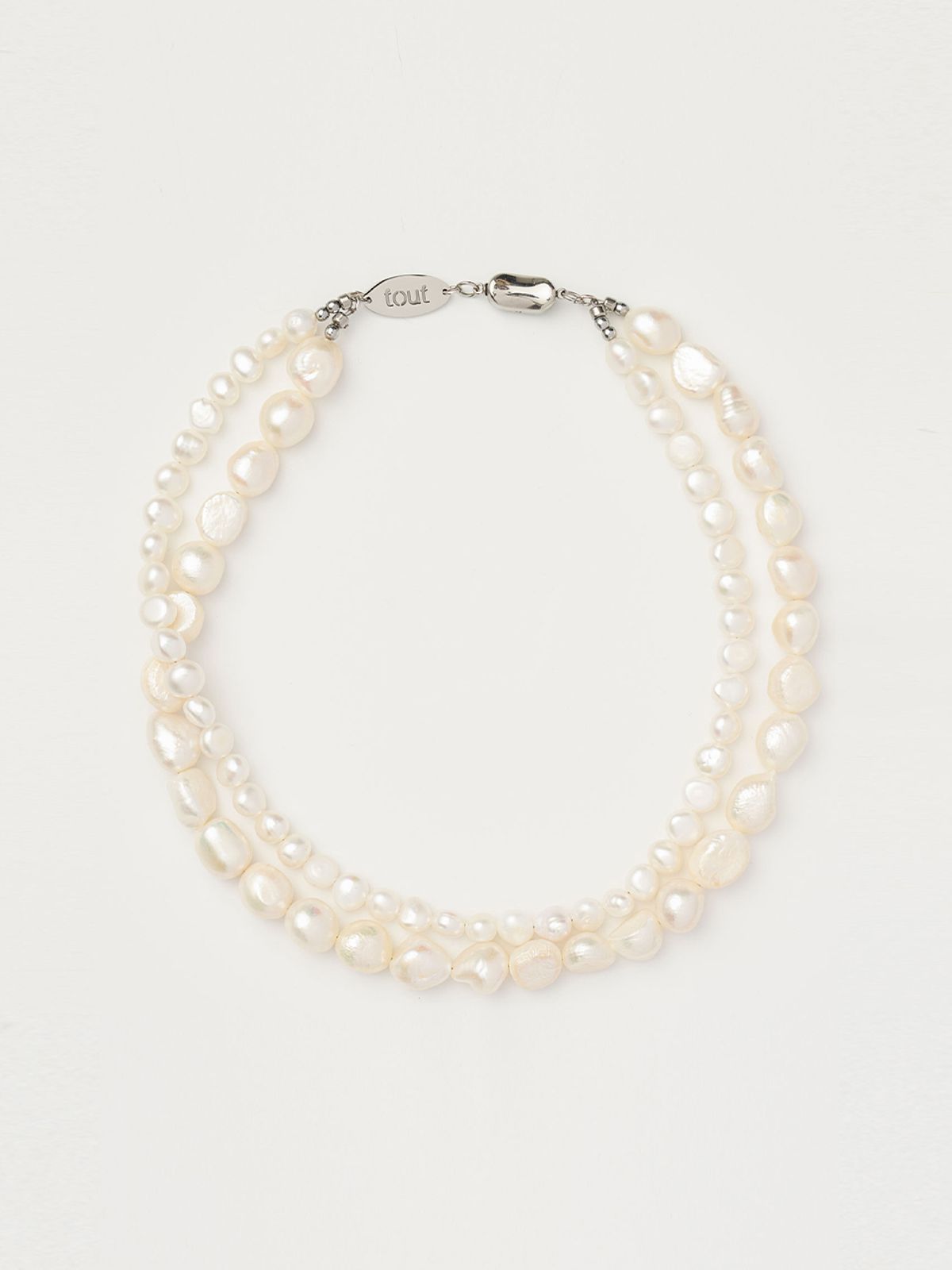토우트(TOUT) double pearl necklace