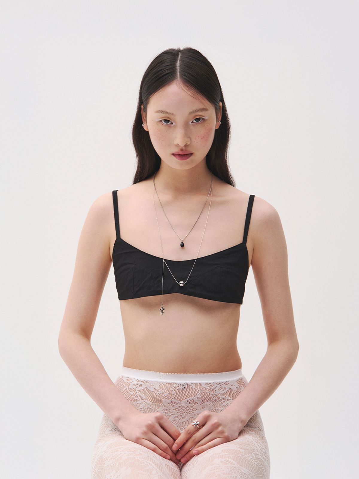토우트(TOUT) onyx oval necklace 316L