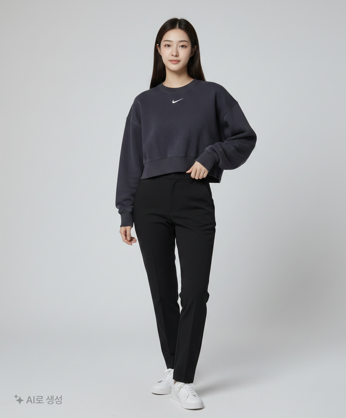 나이키(NIKE) 스포츠웨어 피닉스 플리스 오버-오버사이즈 스웨트셔츠 W - 블랙:세일 / DQ5762-010 M