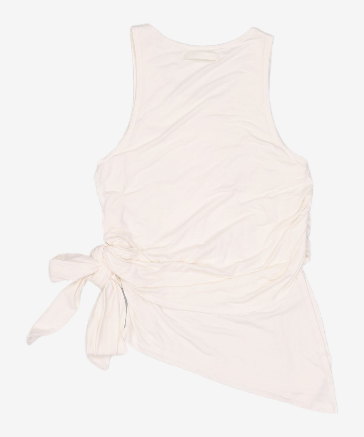 애프터아워즈(AFTERHOURS) KNOTTED SLEEVELESS TOP (IVORY)