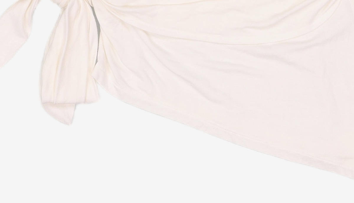 애프터아워즈(AFTERHOURS) KNOTTED SLEEVELESS TOP (IVORY)