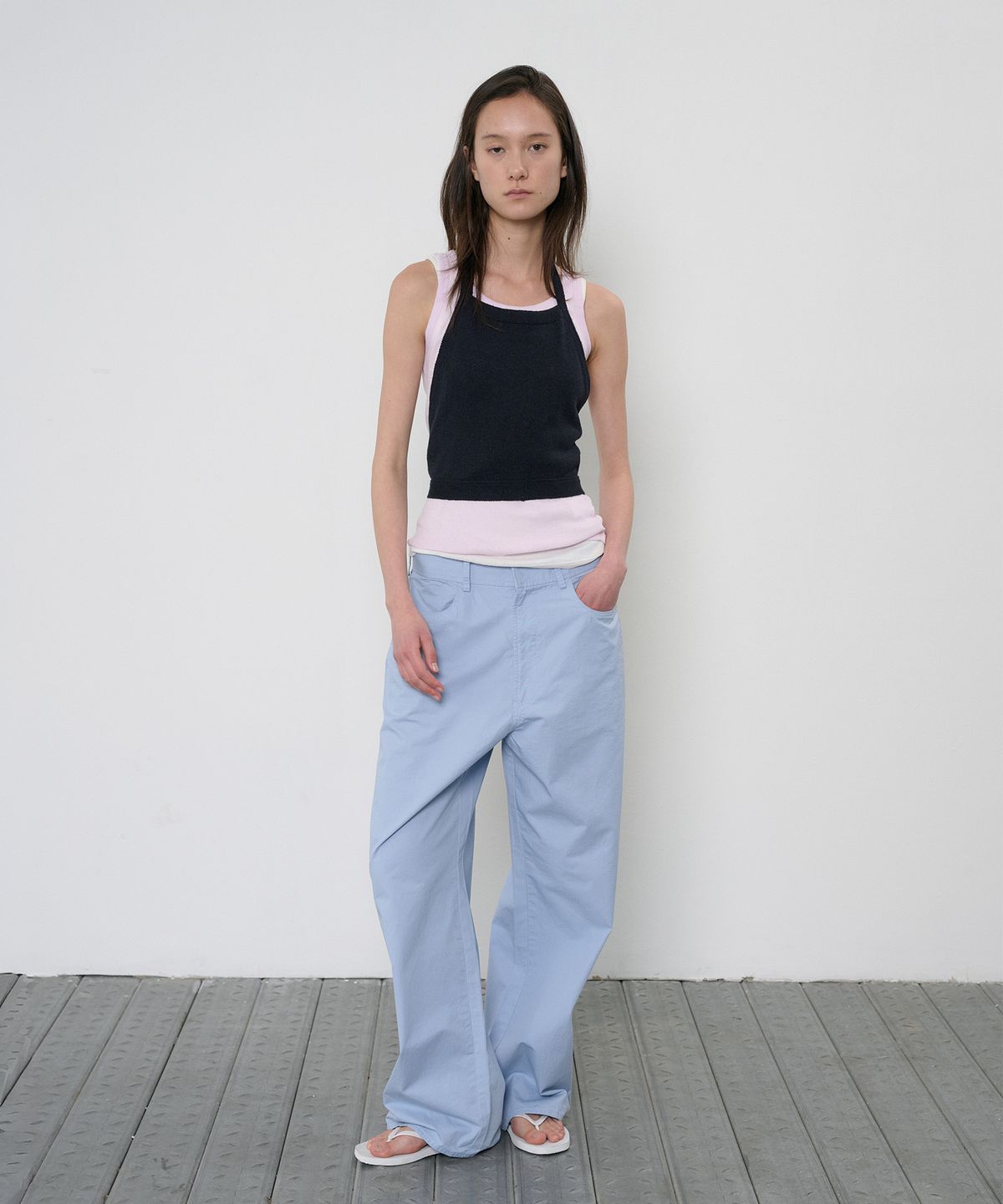 정감 스튜디오(JEONGGAM STUDIOS) Linen Blend Halterneck Sleeveless_3 Color