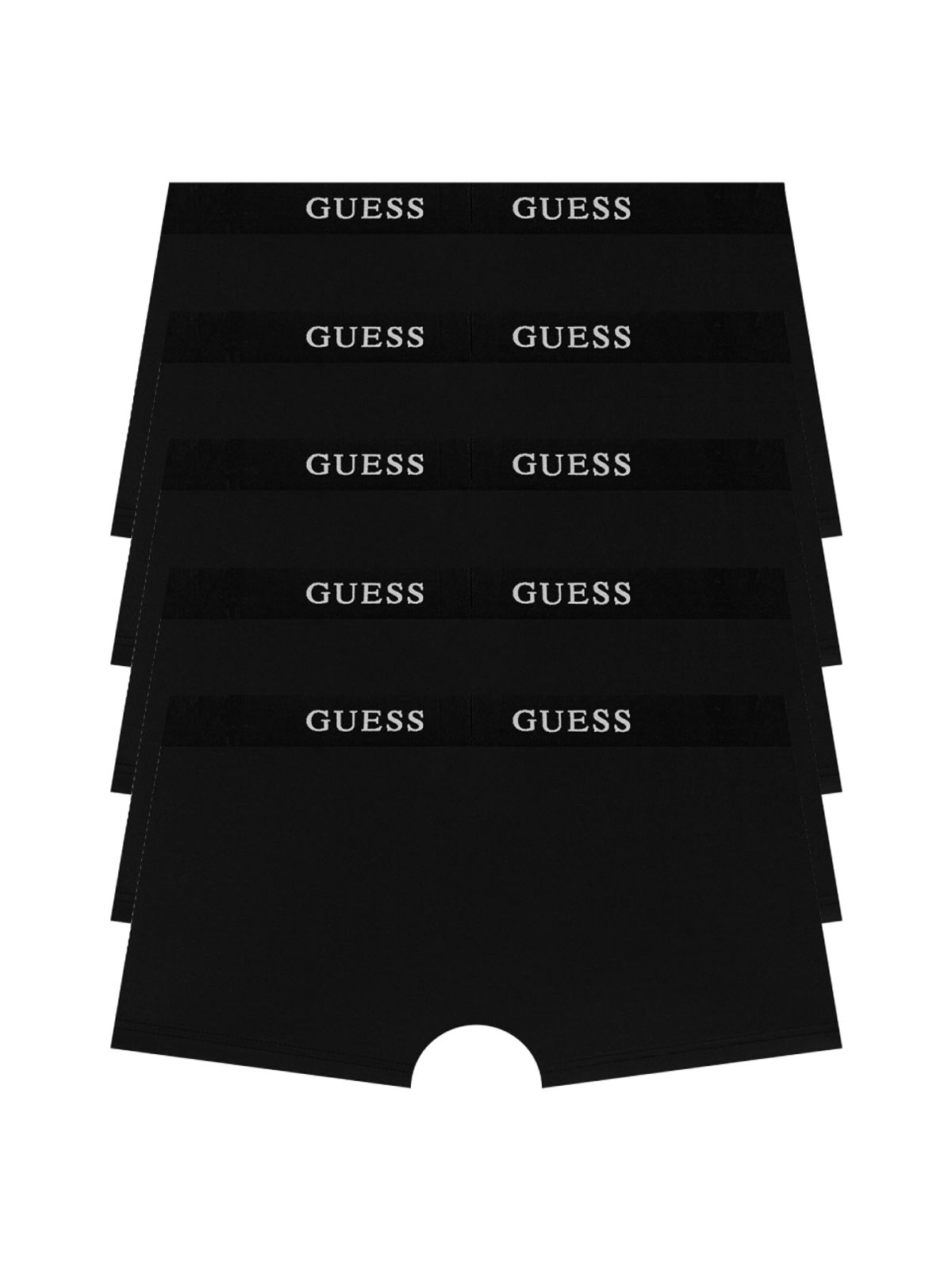 게스언더웨어(GUESS UNDERWEAR) 베이직 에어로쿨 드로즈 세트 5PACK (BK)