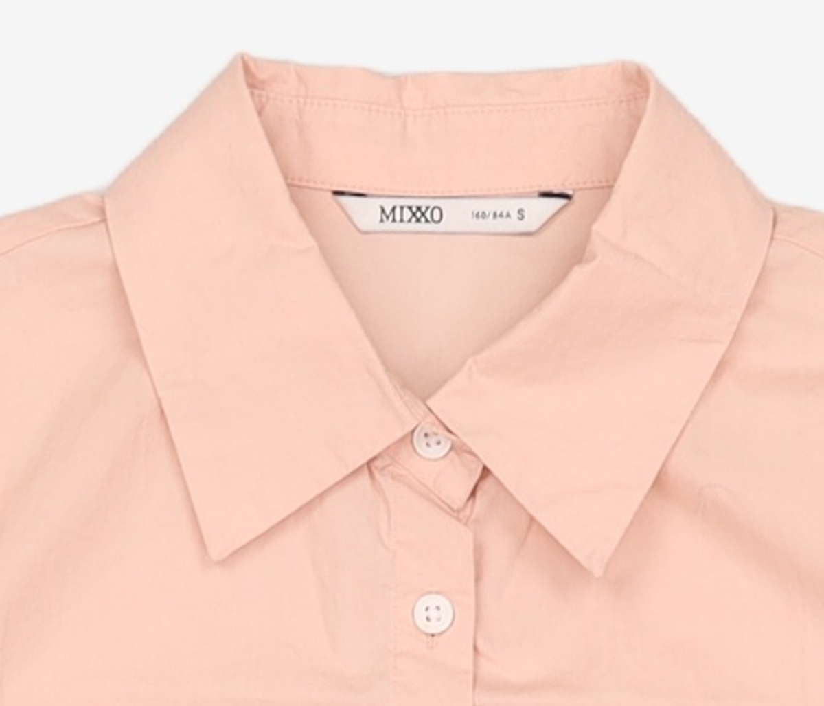 미쏘(MIXXO) 크롭기장 반팔 셔츠 MIWYAB710C S
