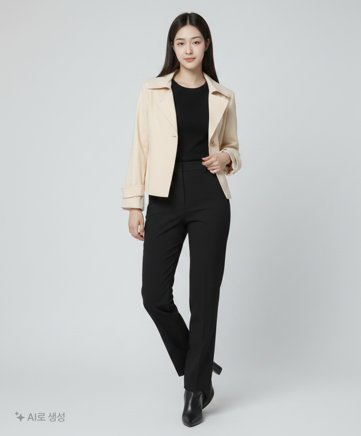 미쏘(MIXXO) 변형카라 더블 숏 자켓 MIWJKB421C S
