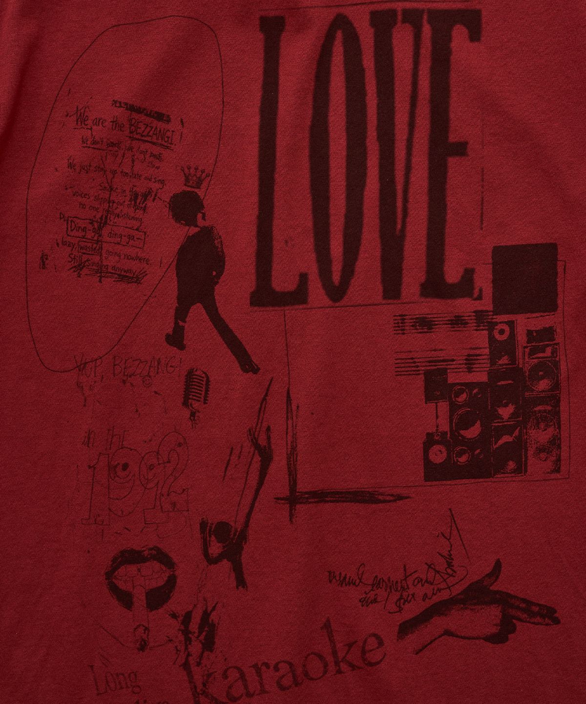 서피스에디션(SURFACE EDITION) LONG LIVE T-SHIRT RED