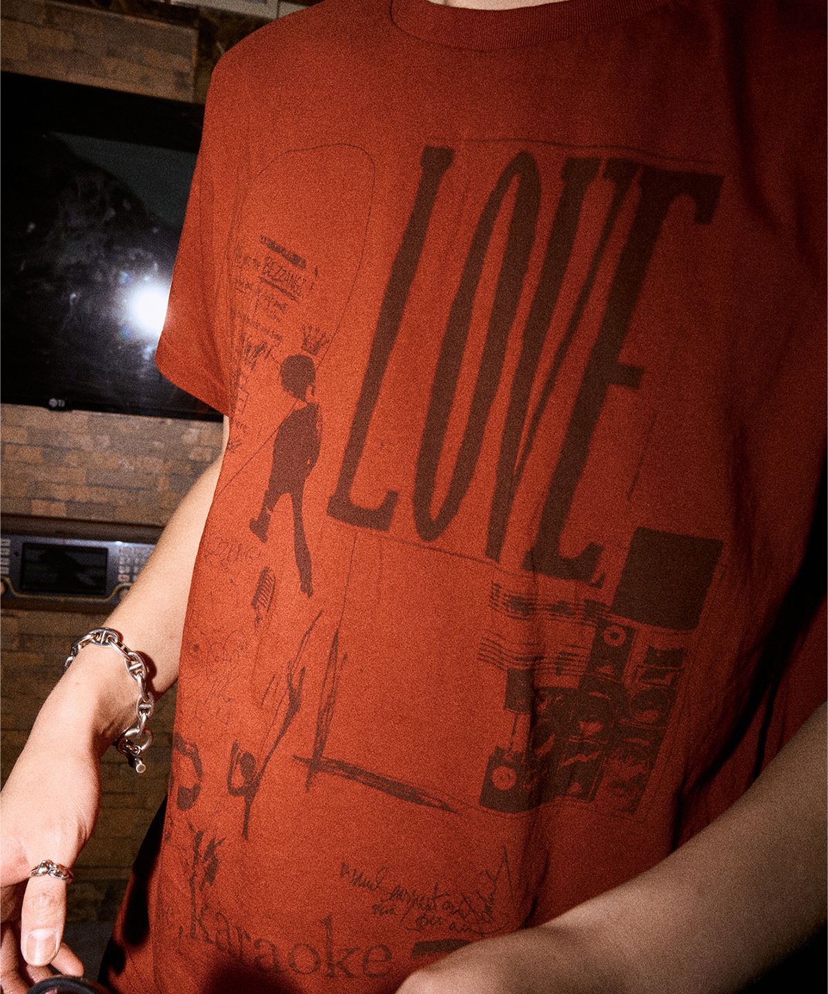 서피스에디션(SURFACE EDITION) LONG LIVE T-SHIRT RED