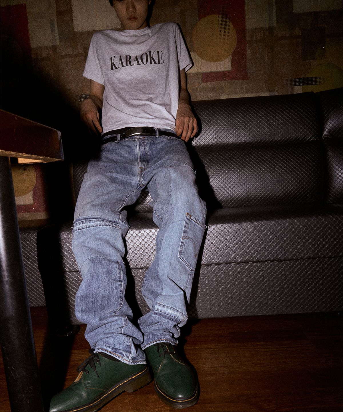 서피스에디션(SURFACE EDITION) KARAOKE T-SHIRT LIGHT GRAY