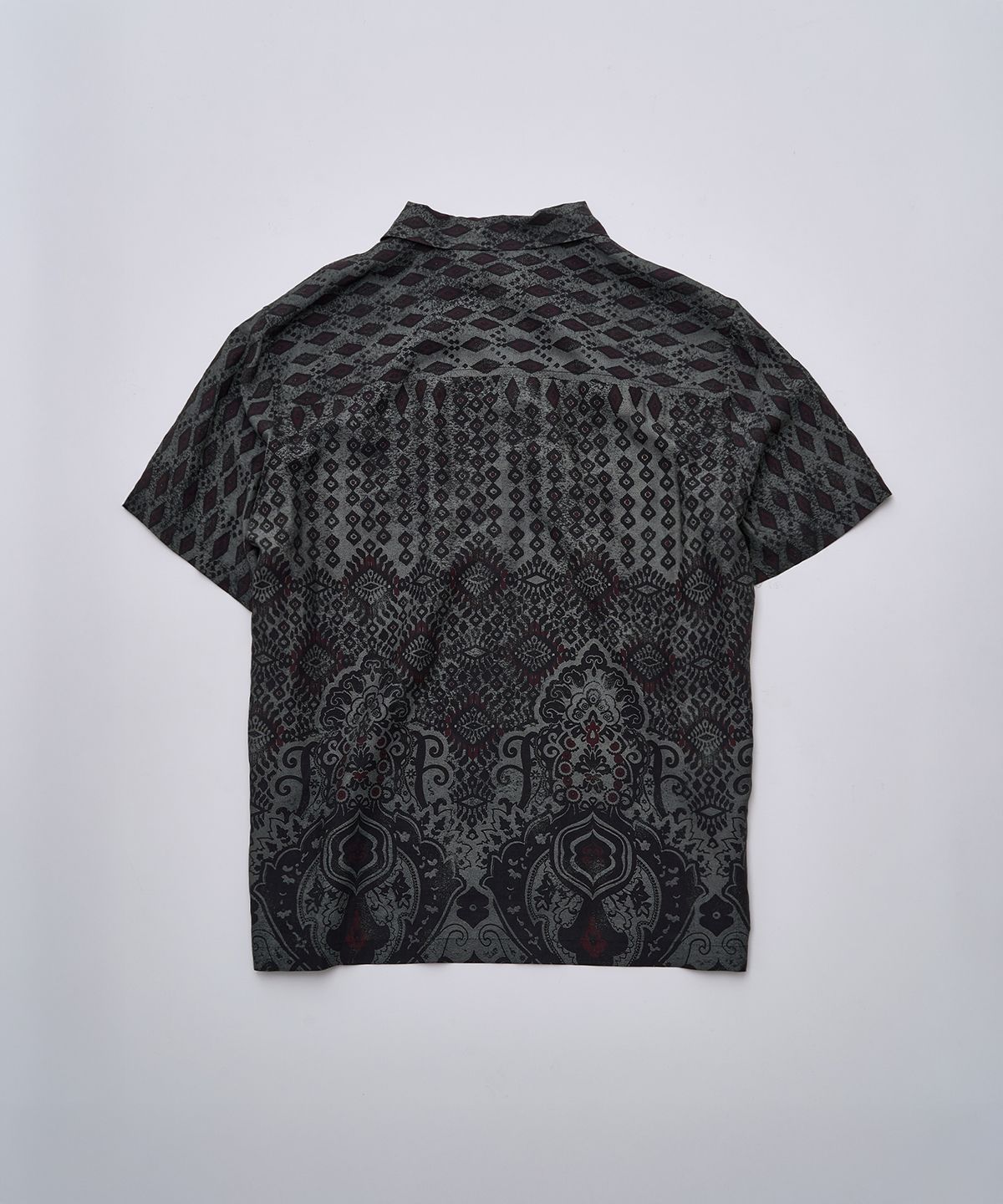 서피스에디션(SURFACE EDITION) FULL PRINT SHORT SLEEVE SHIRT GRAY