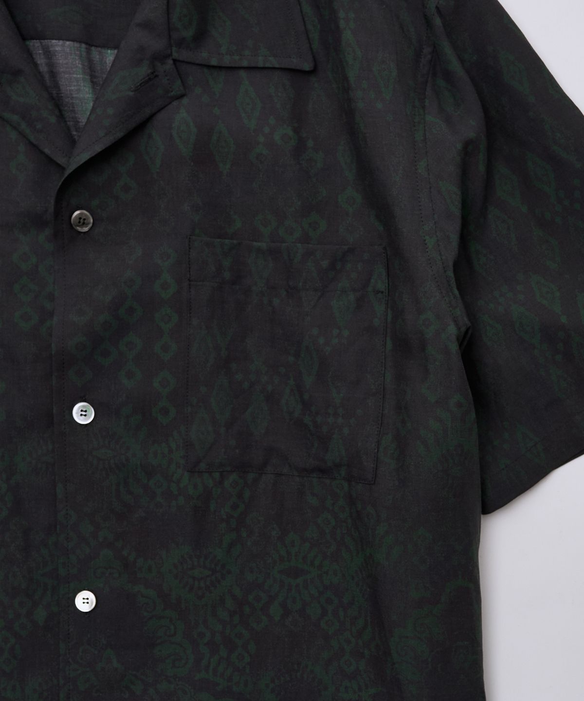 서피스에디션(SURFACE EDITION) FULL PRINT SHORT SLEEVE SHIRT BLACK