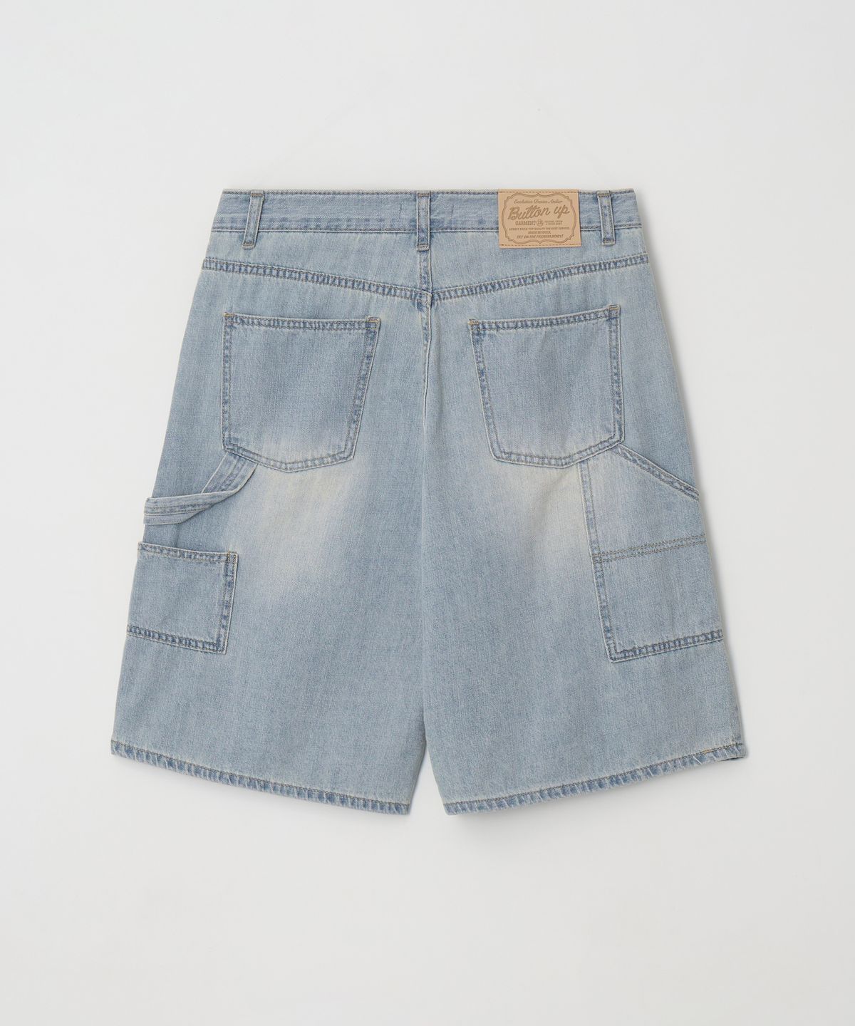 버튼업(BUTTON UP) 빈티지 워시드 카펜터 버뮤다 데님