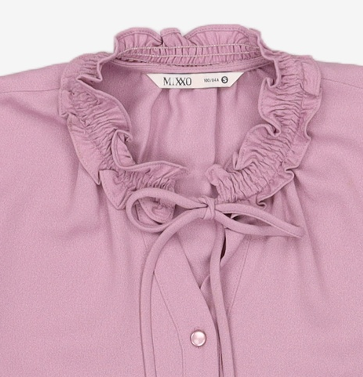 미쏘(MIXXO) 프릴 리본 블라우스 MIWBL8V21A S