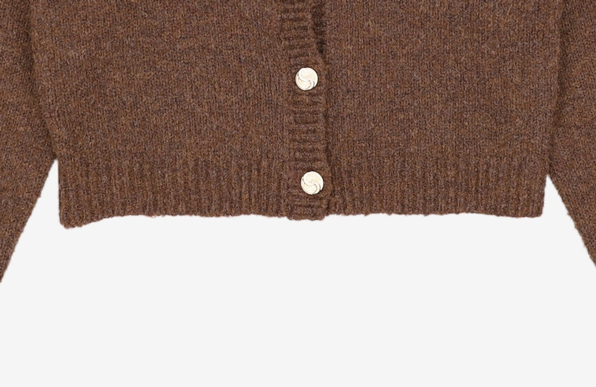 미쏘(MIXXO) 보카시 헤어리 크롭 가디건 MIWCKBT12T M
