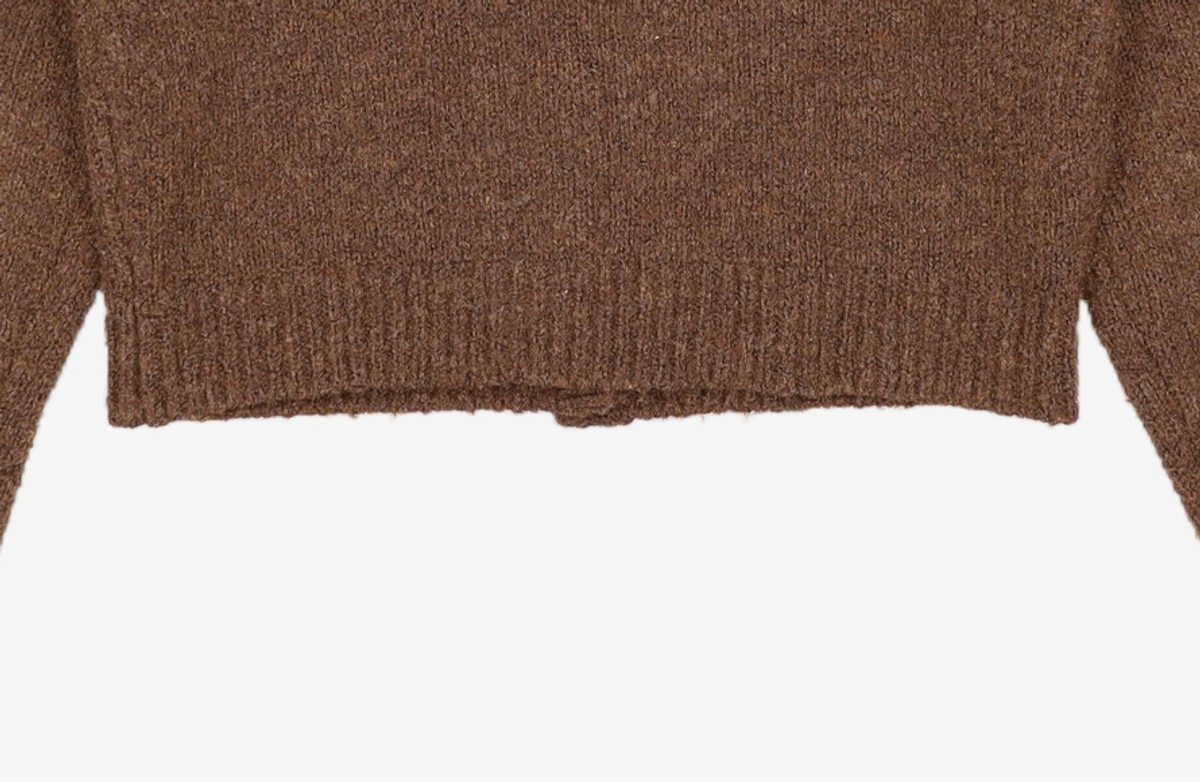 미쏘(MIXXO) 보카시 헤어리 크롭 가디건 MIWCKBT12T M