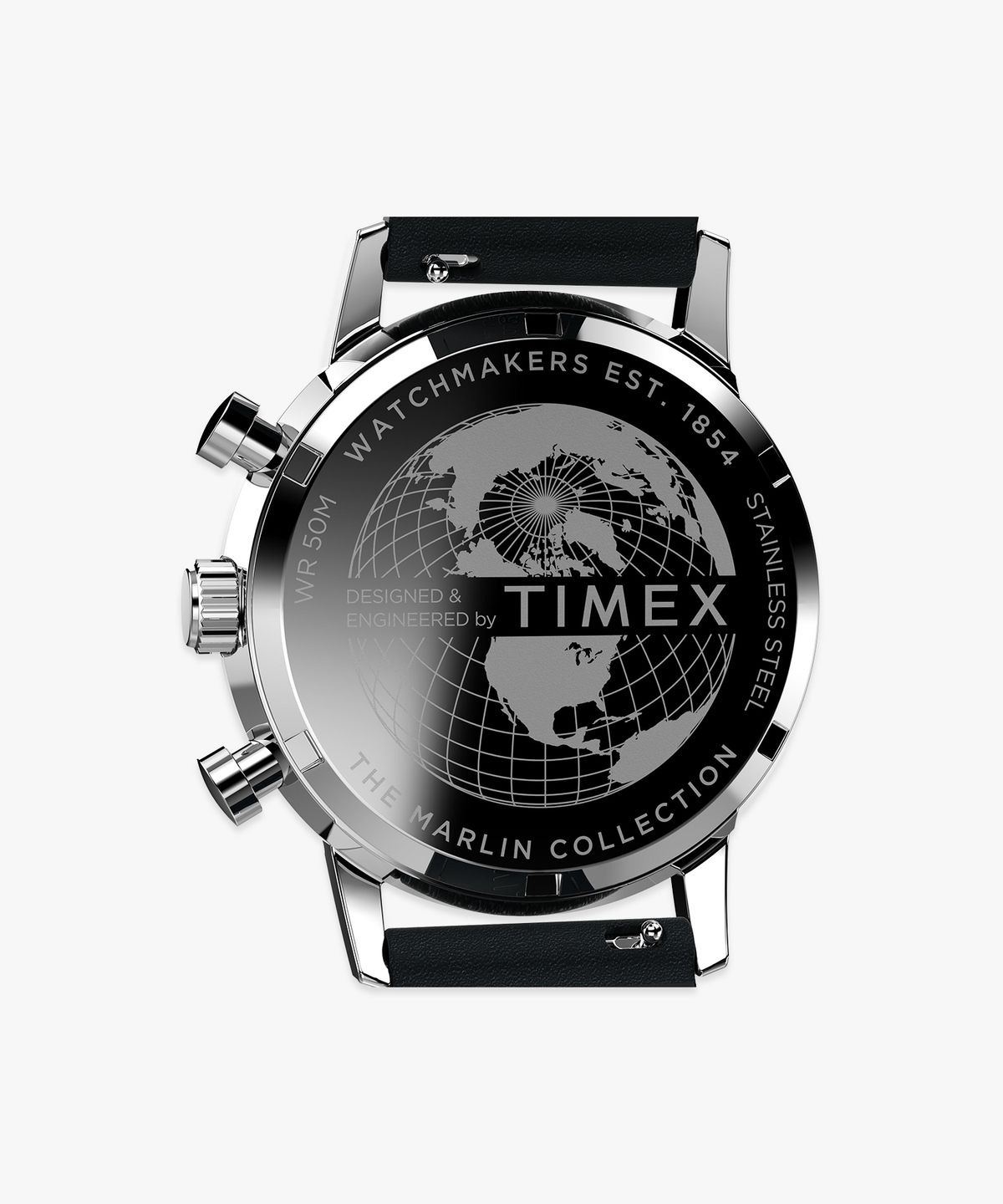 타이맥스(TIMEX) 멀린 크로노그래프 타키미터 가죽스트랩 남자시계 40mm