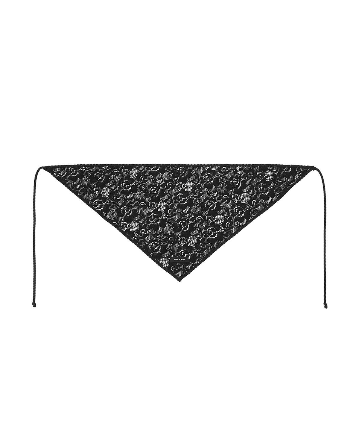 앤어애쉬(ANDAASH) Hair line knit scarf BLACK