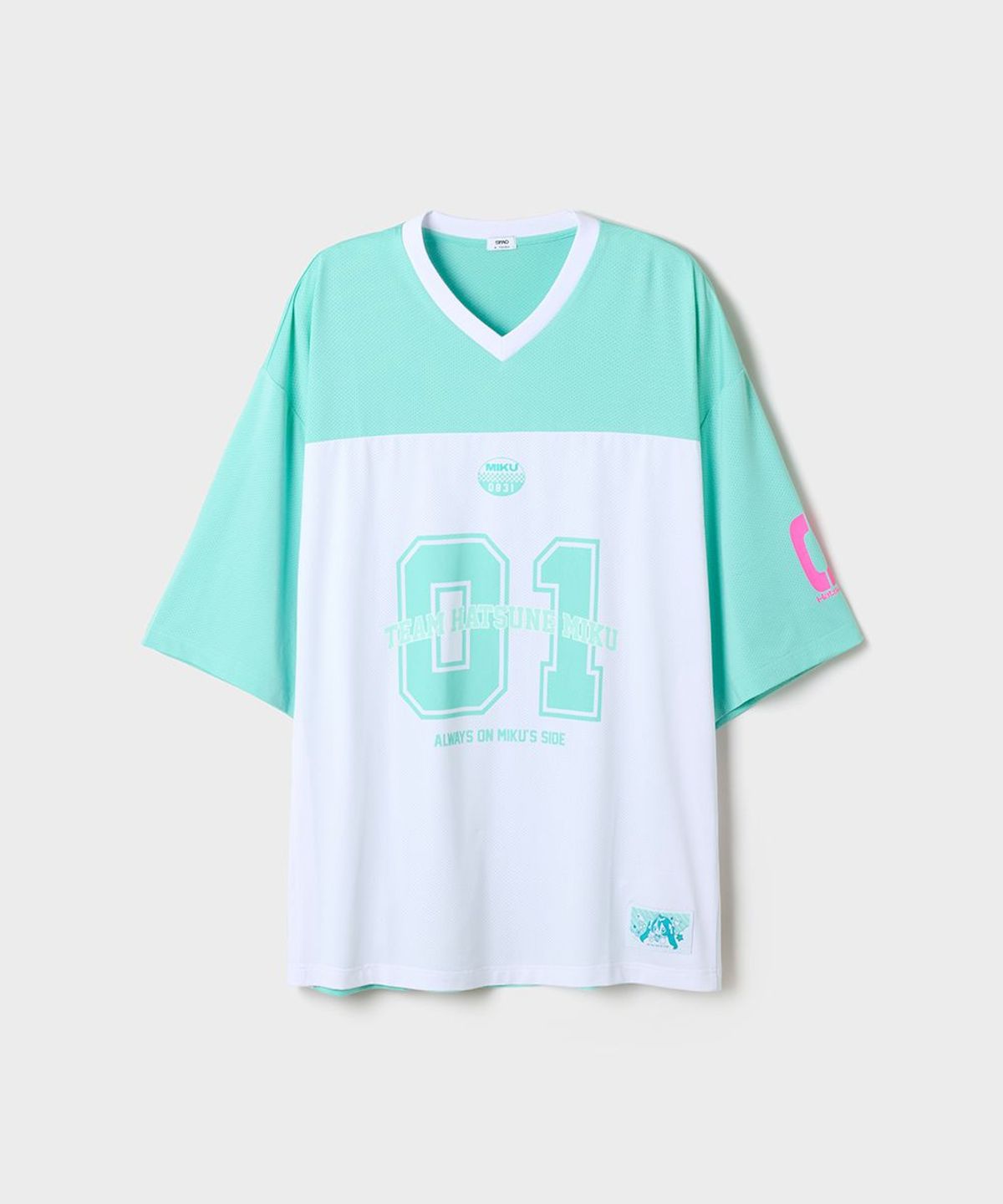 스파오(SPAO) [하츠네미쿠] 풋볼 저지 반팔티(Mint)_SPRLG37U16