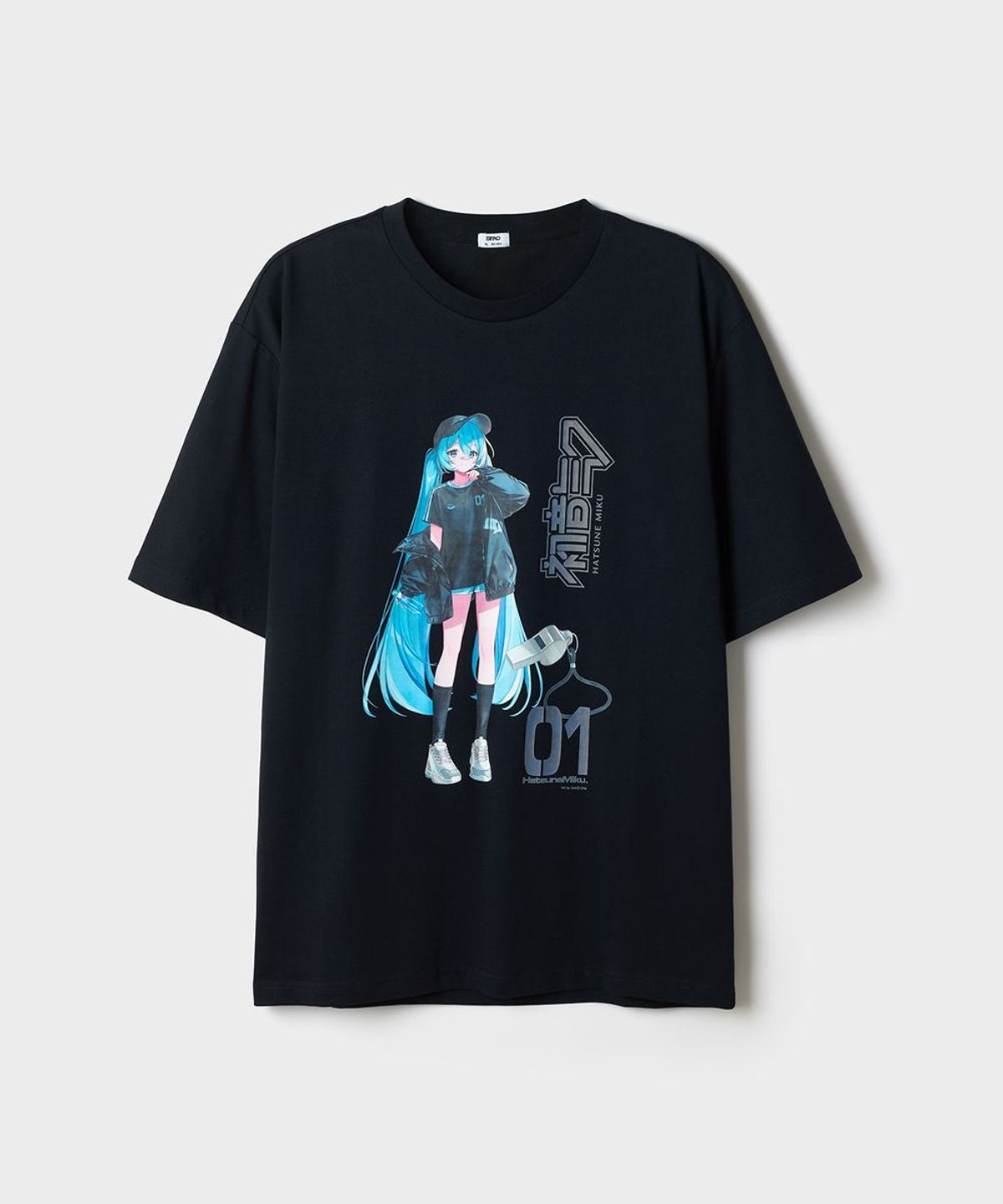 스파오(SPAO) [하츠네미쿠] 반팔 티셔츠(Black)_SPRLG37U21