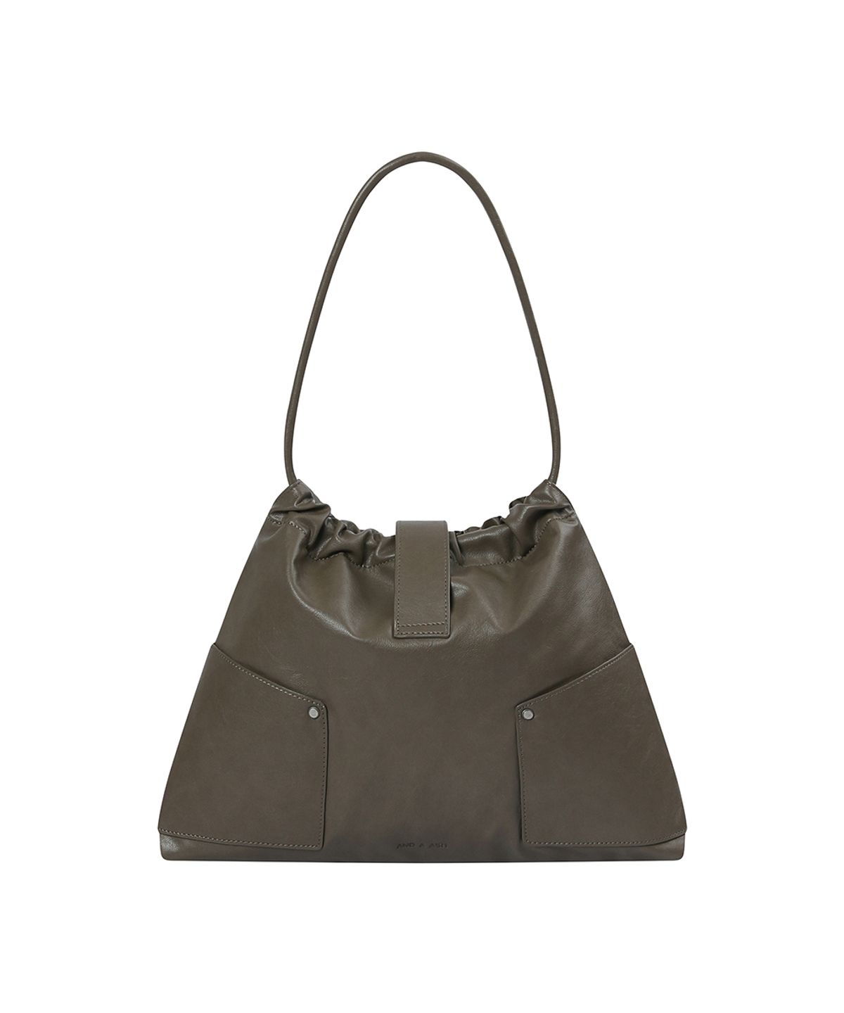앤어애쉬(ANDAASH) Trapezium draped 004 bag OLIVE