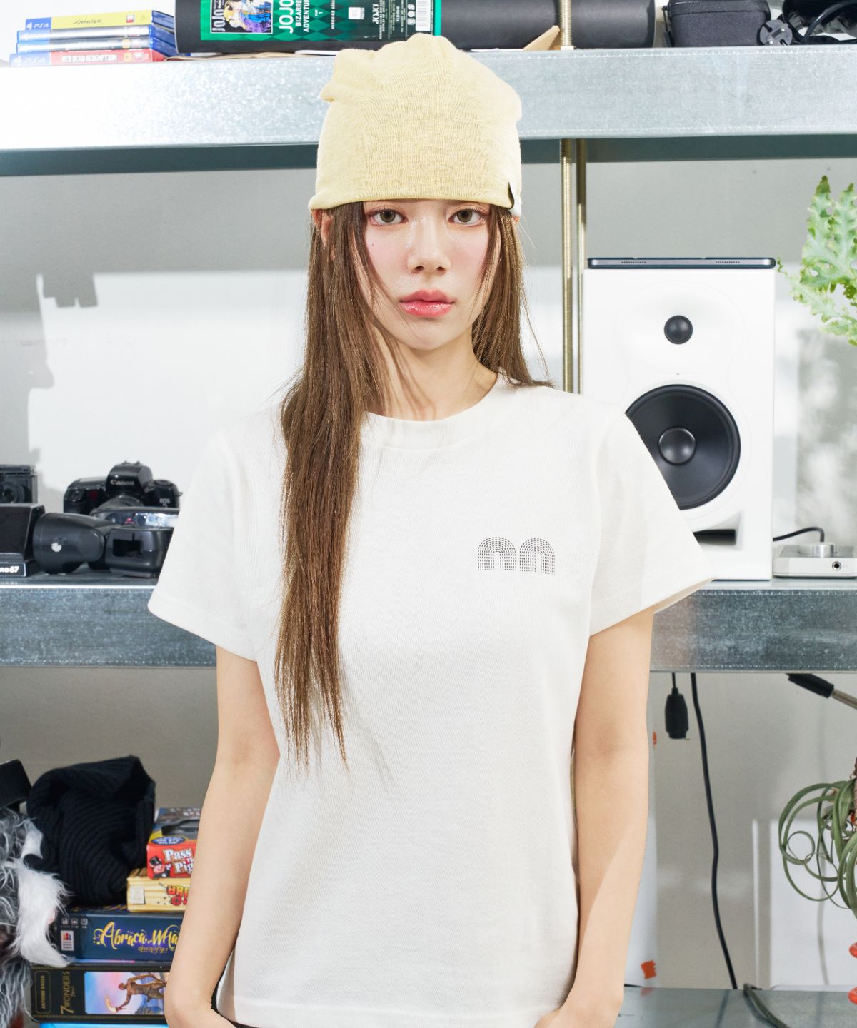 낫뉴(NOT NEW) nn Label Basic Beanie Yellow
