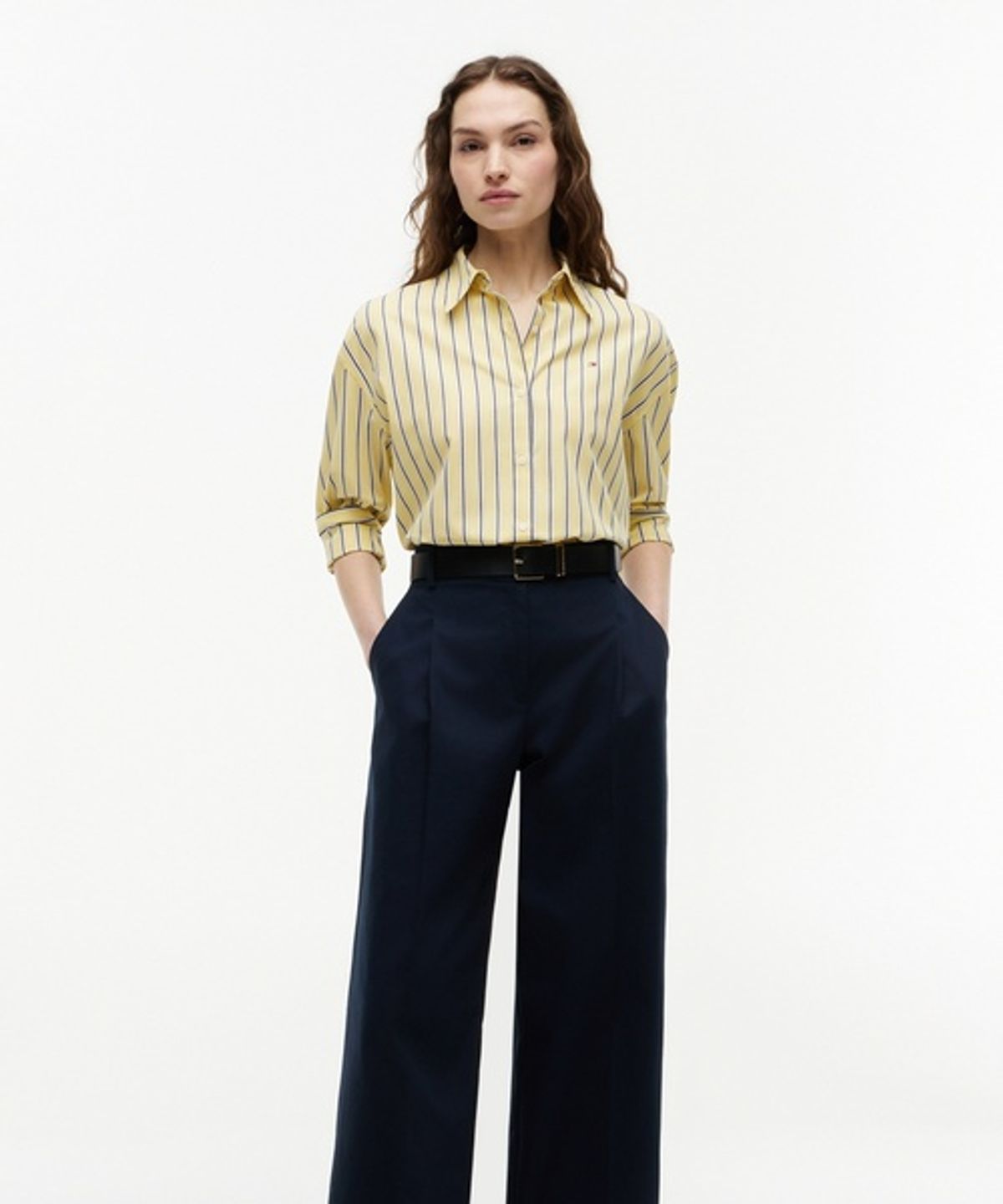 타미힐피거(TOMMY HILFIGER) 썸머 포플린 박시 셔츠 (T22G6WSH020WT10FR)