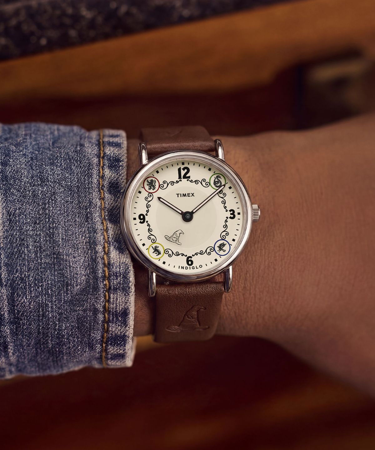 타이맥스(TIMEX) 타이맥스 x 해리포터 위켄더 기숙사 가죽시계 38mm