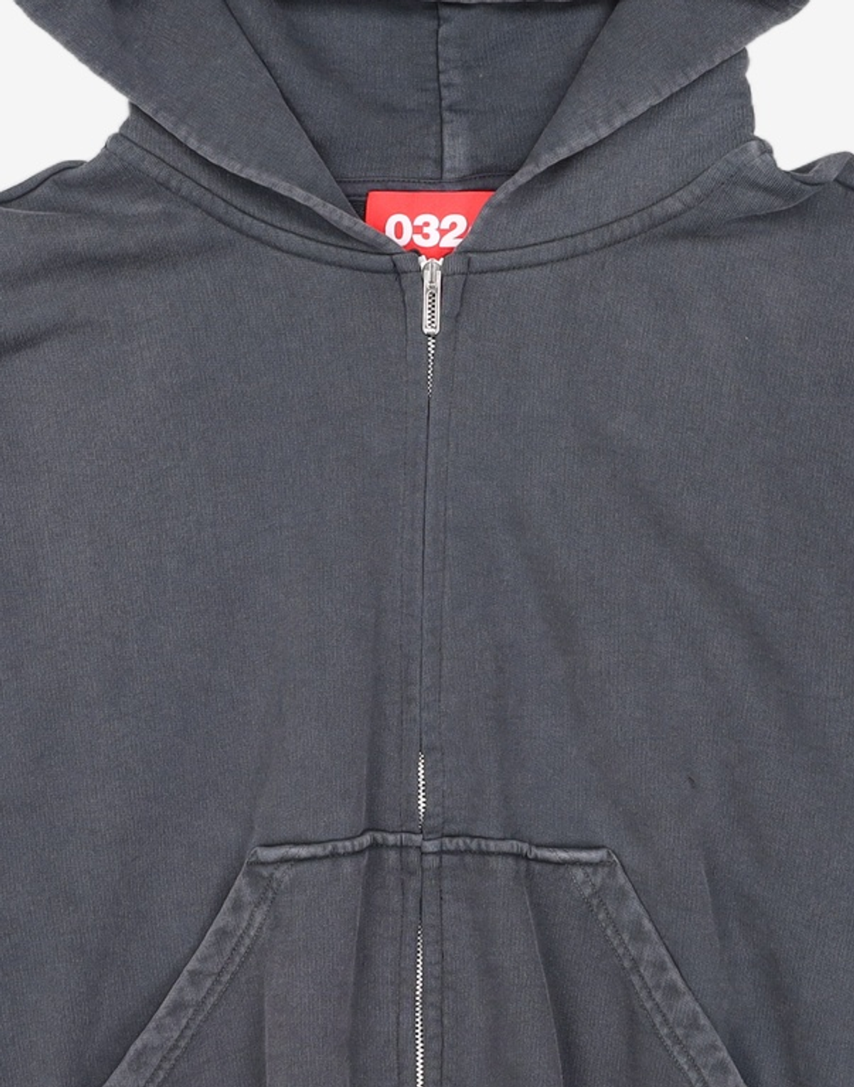 032씨(032C) (U) 러스터 집업 후디 페이디드 블랙 LUSTER ZIP-UP HOODIE FADED BLACK S