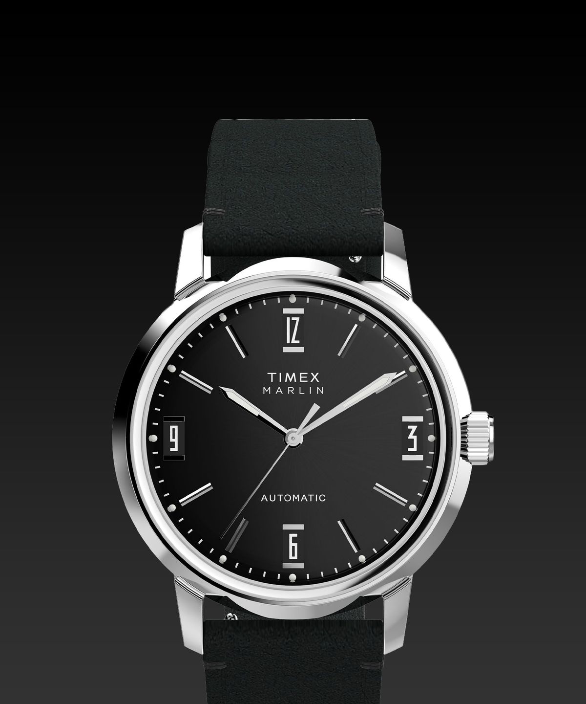 타이맥스(TIMEX) 멀린 오토매틱 가죽스트랩 남성시계 40mm