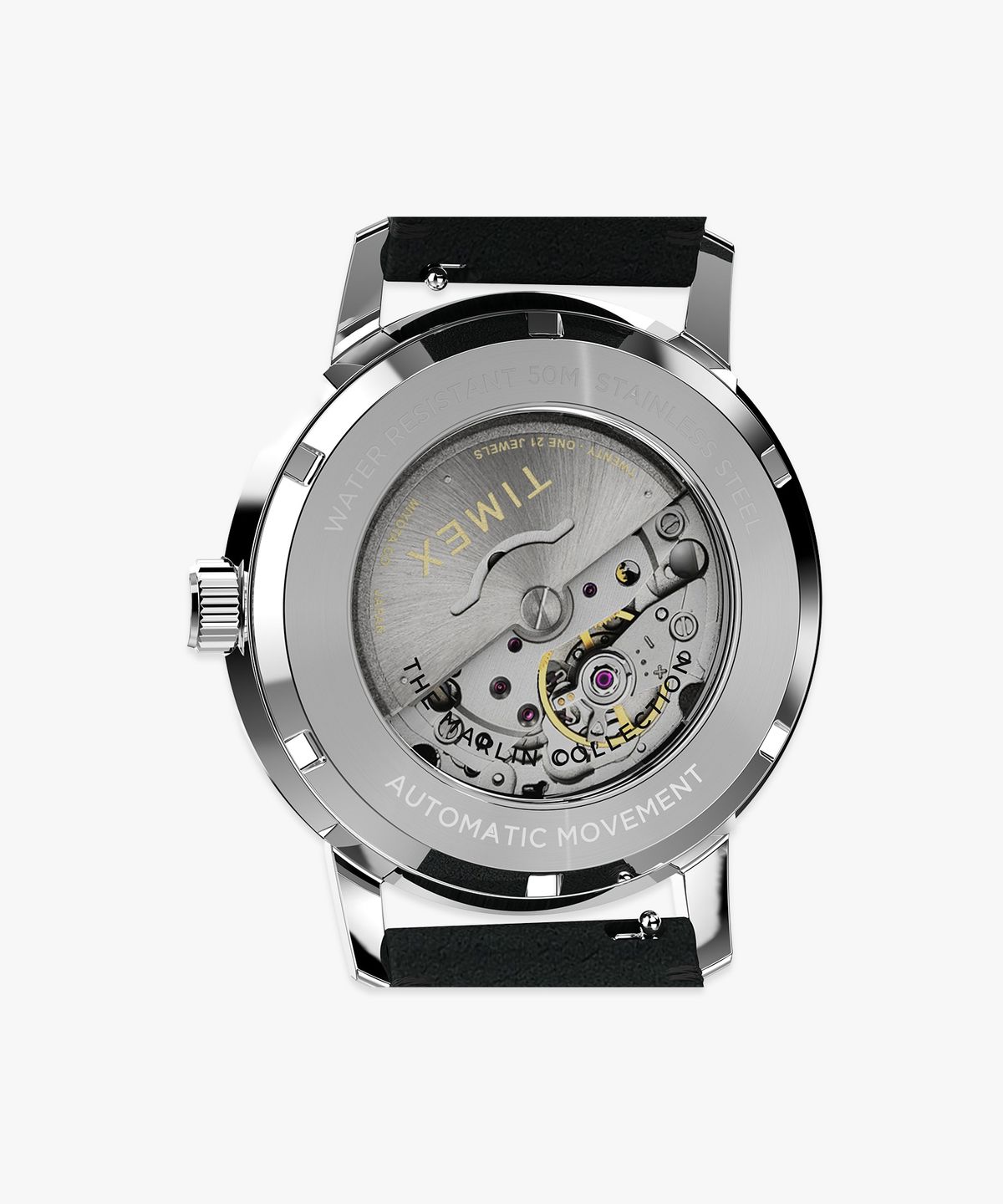 타이맥스(TIMEX) 멀린 오토매틱 가죽스트랩 남성시계 40mm