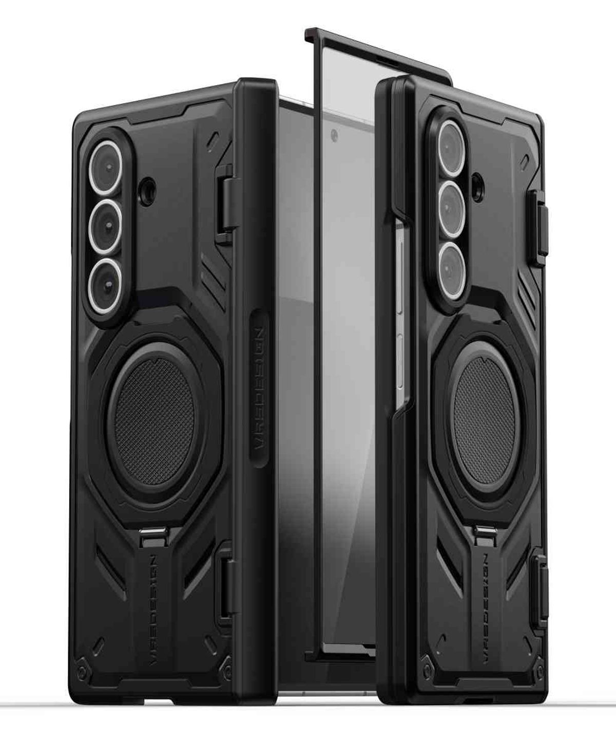 베루스(VRS DESIGN) 갤럭시 Z폴드7 맥세이프 케이스 스탠드 거치대 그립톡홀더 전면 강화유리 일체 범퍼 퀵스탠드프로360