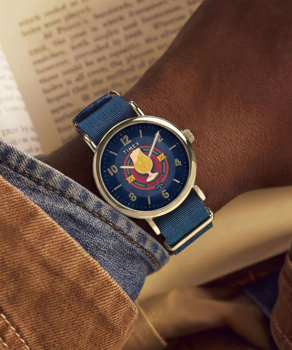 타이맥스(TIMEX) 타이맥스 x 해리포터 위켄더 버터비어 패브릭스트랩 손목시계 37mm