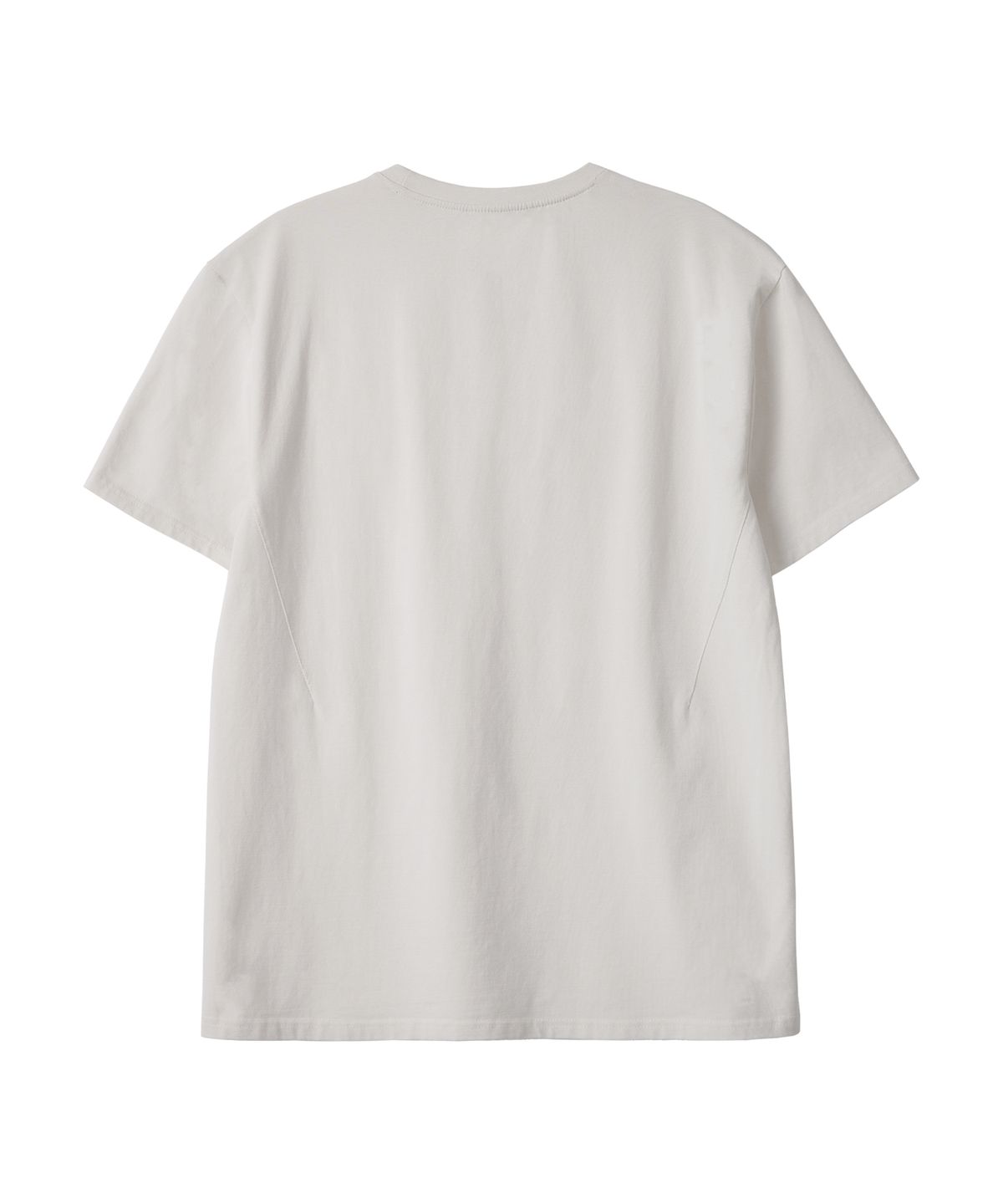 우알롱(WOOALONG) Basic cotton regular t-shirts - IVORY