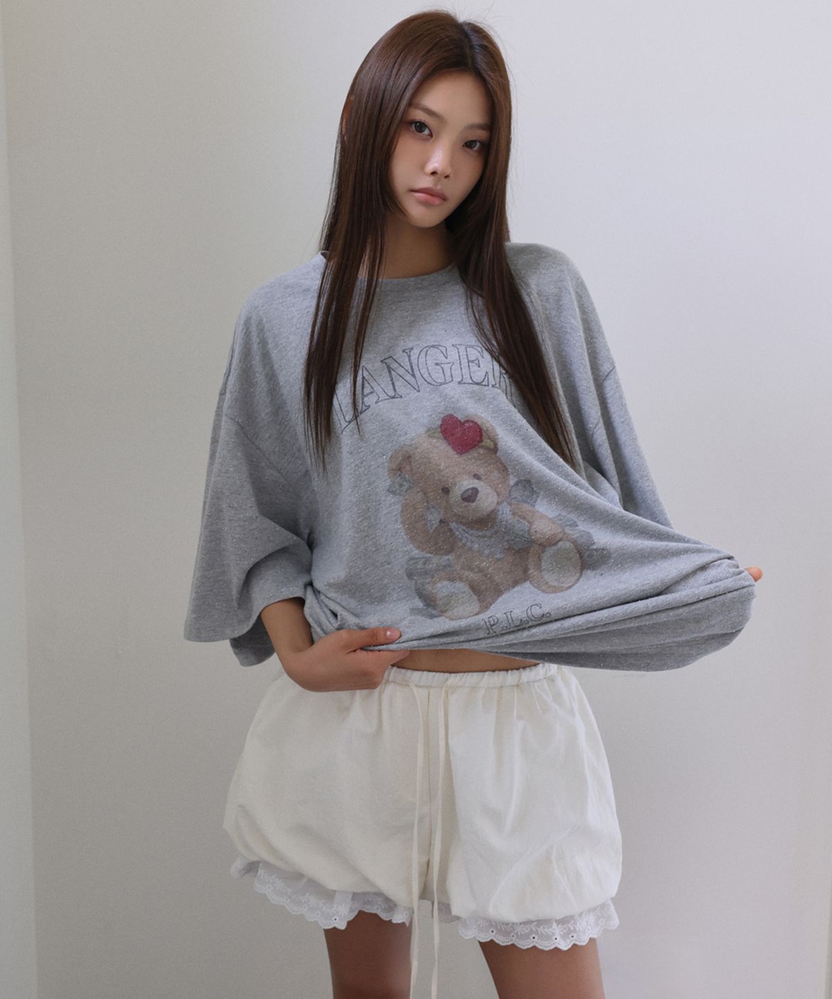 랑거(LANGER) [PLC] bear digital graphic t-shirt_4Colors