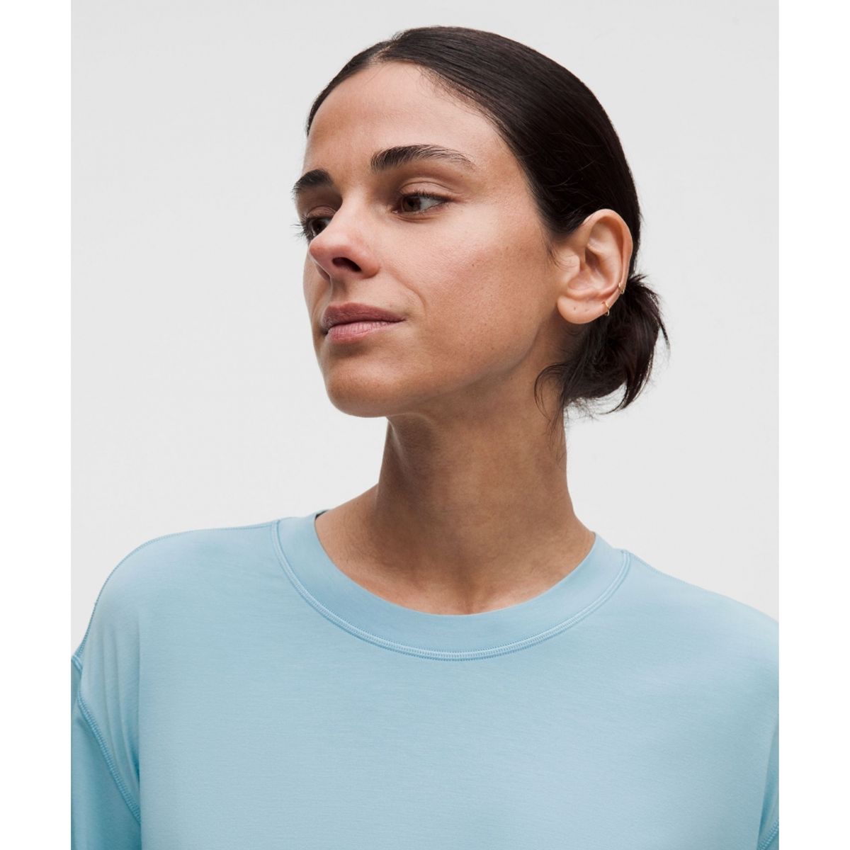 룰루레몬(LULULEMON) 실키어필 타이백 숏슬리브 셔츠  SEAF