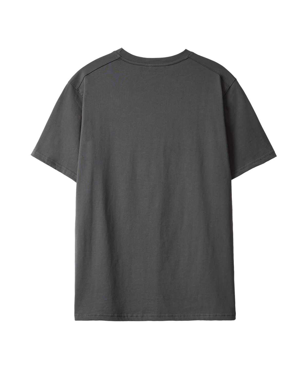 우알롱(WOOALONG) Minimal cotton regular t-shirts -KHAKI