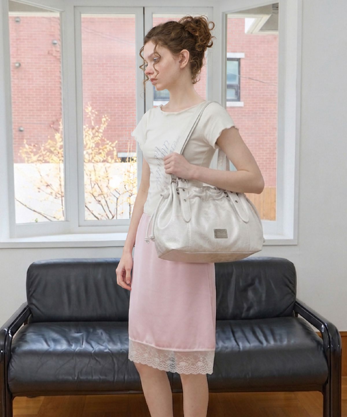 레터리(LETERIE) STRING BUCKET BAG_4COLOR