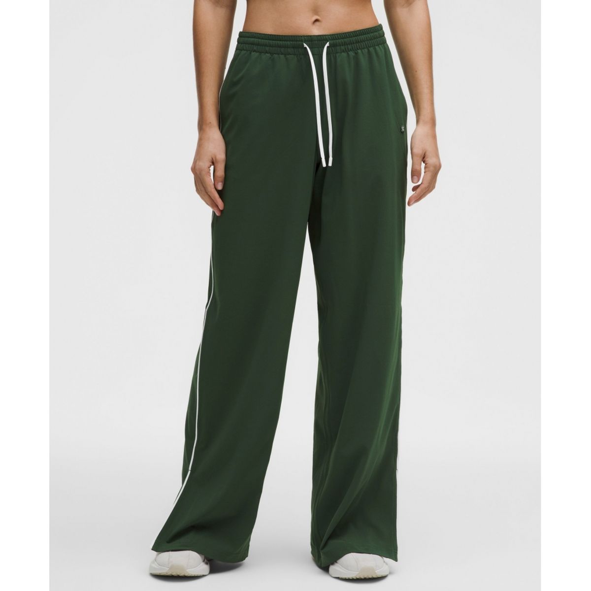 룰루레몬(LULULEMON) 코트 라이벌 와이드 레그 트랙 팬츠 레귤러 *콘트라스트 드로코드