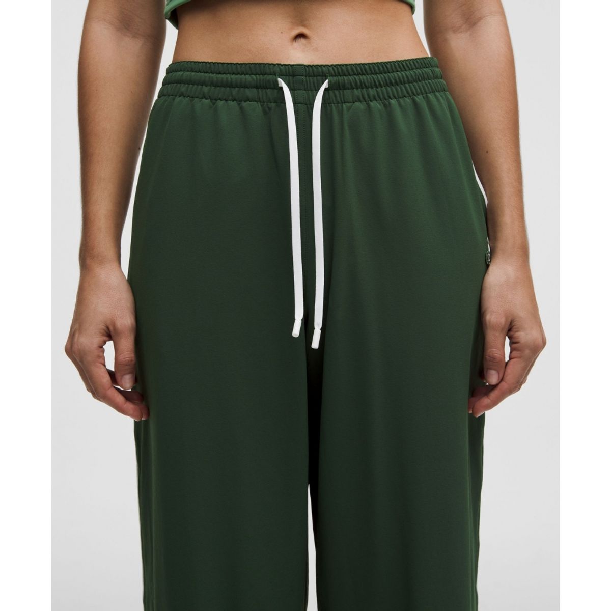 룰루레몬(LULULEMON) 코트 라이벌 와이드 레그 트랙 팬츠 레귤러 *콘트라스트 드로코드