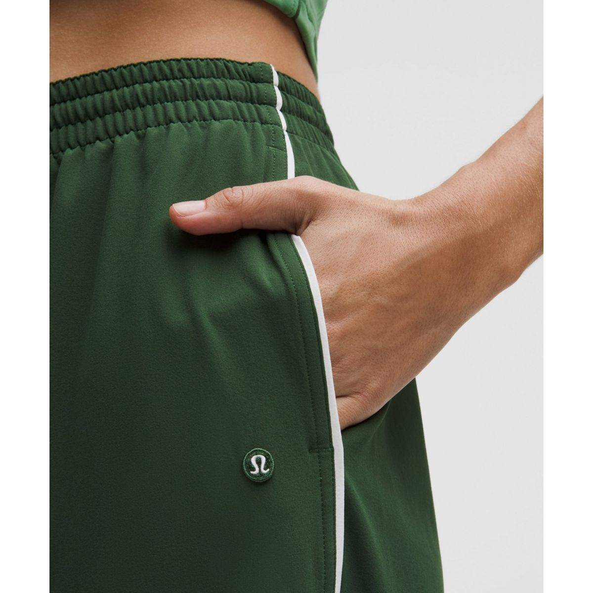 룰루레몬(LULULEMON) 코트 라이벌 와이드 레그 트랙 팬츠 레귤러 *콘트라스트 드로코드