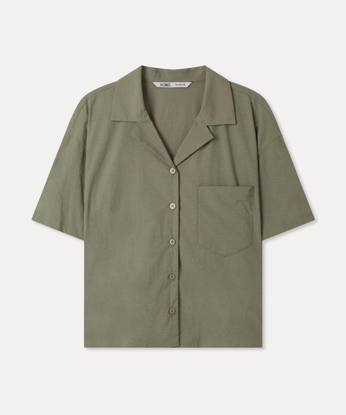 미쏘(MIXXO) 포켓 반팔 셔츠_MIWYAG7B05