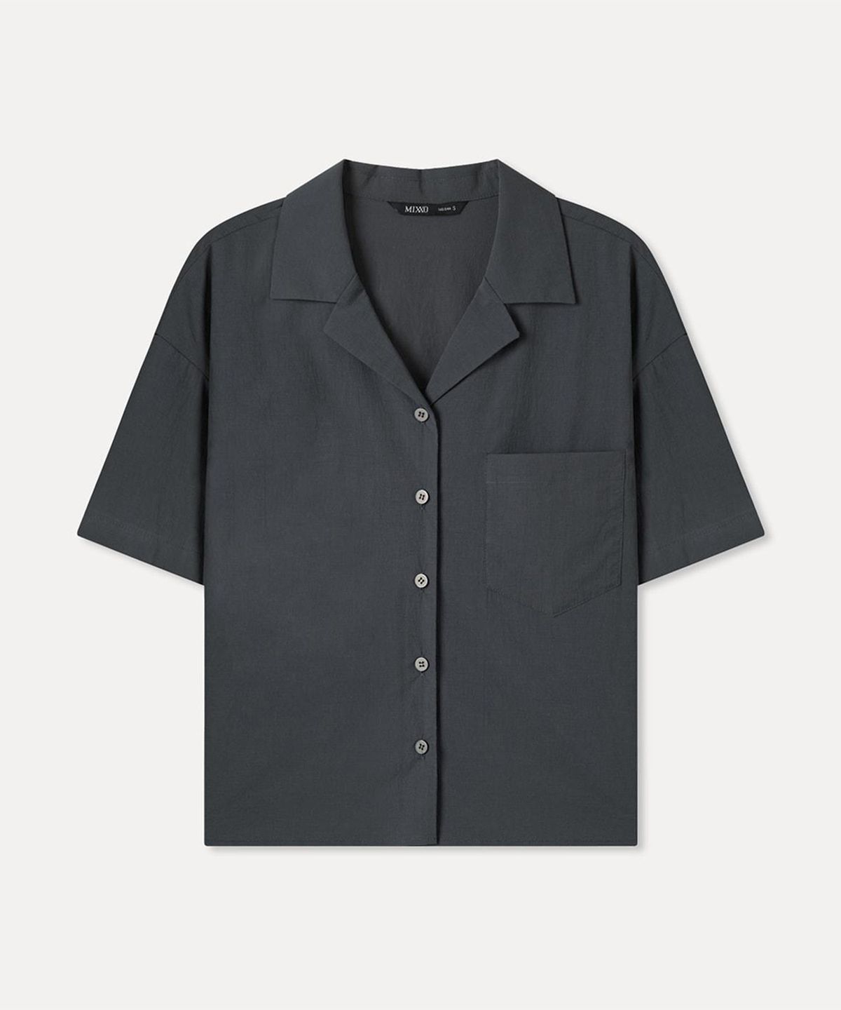 미쏘(MIXXO) 포켓 반팔 셔츠_MIWYAG7B05