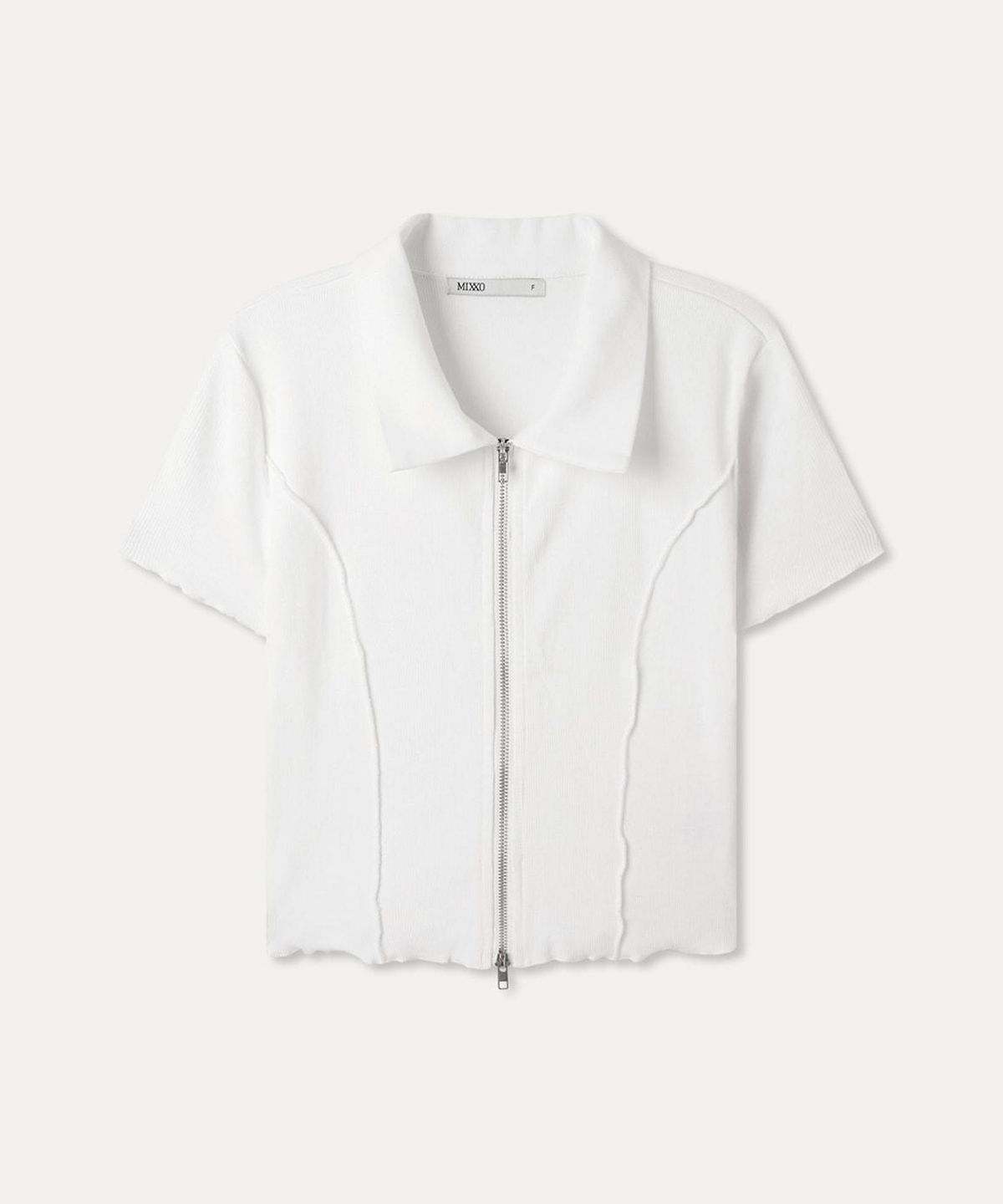 미쏘(MIXXO) 카라 반팔 집업 티셔츠 RE CMG41SS_MIWCMG71QA
