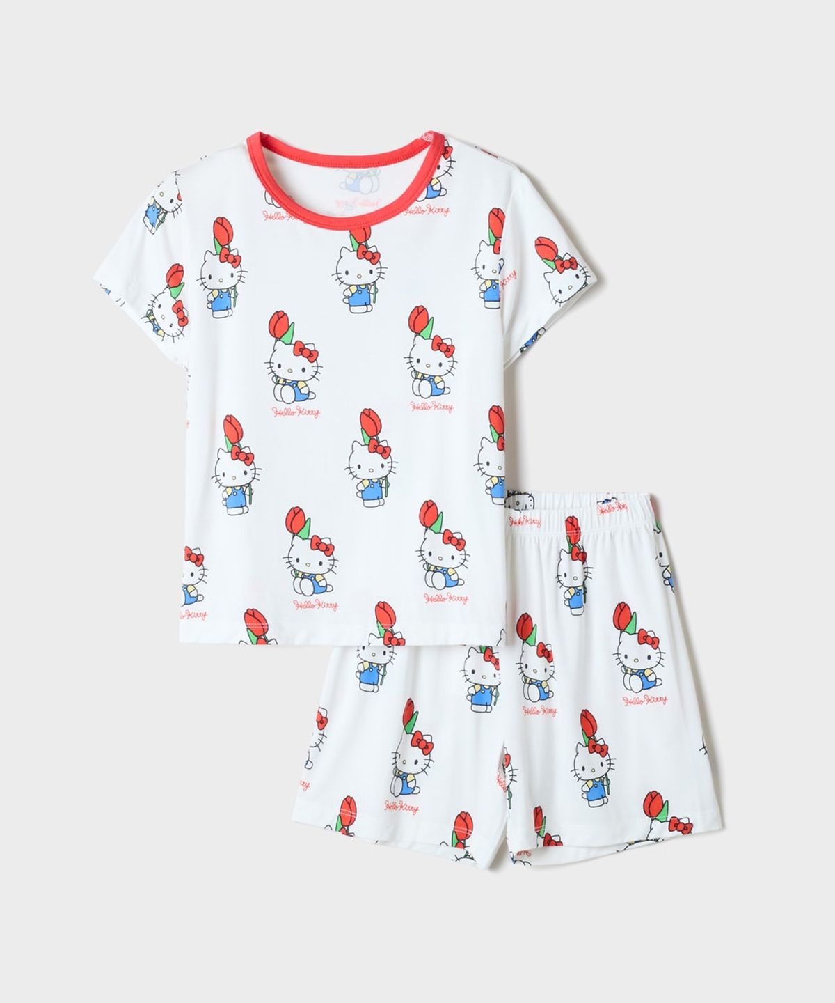 스파오 키즈(SPAO KIDS) [키즈] (산리오캐릭터즈) 3부 모달 실내복(White)_SPLOG37KU1