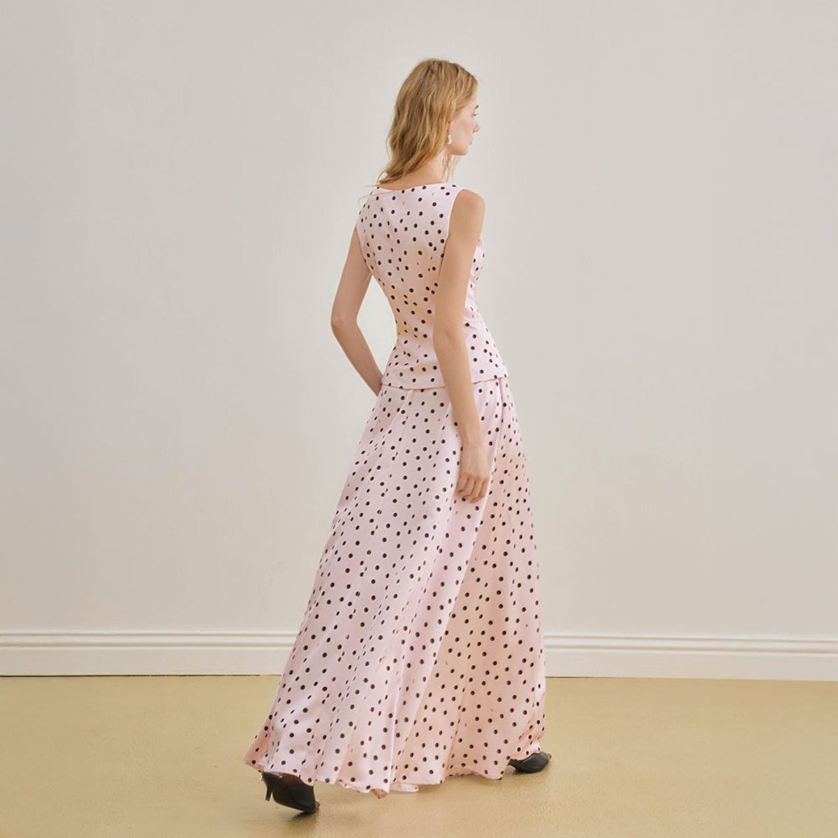 와이와이아이엠(YYIAM) YY_French elegant polka dot long skirt